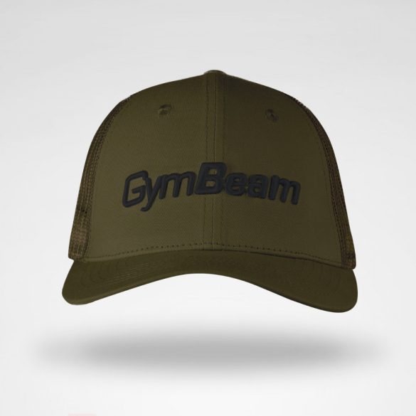 Mesh Panel Military Green baseball sapka - GymBeam