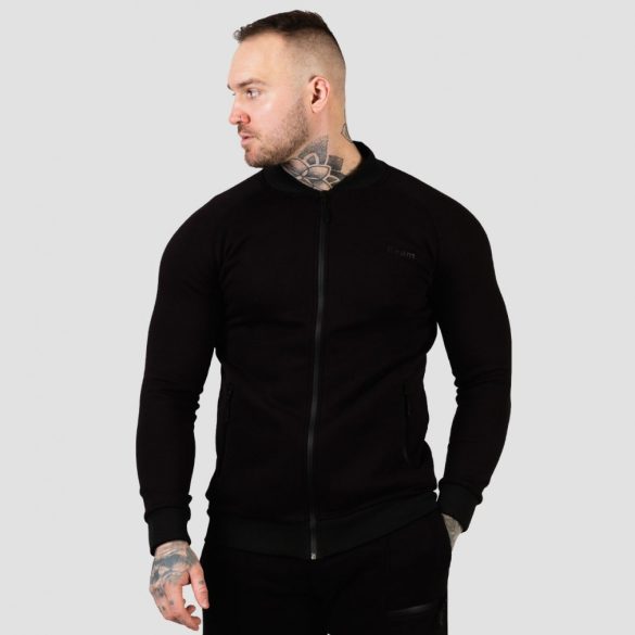 Classic Zipper Hoodie pulóver Black - GymBeam