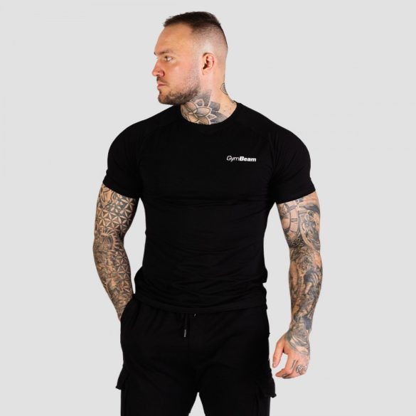 TRN Fitted póló Black - GymBeam