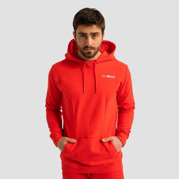 Limitless Hoodie pulÃ³ver Hot Red - GymBeam