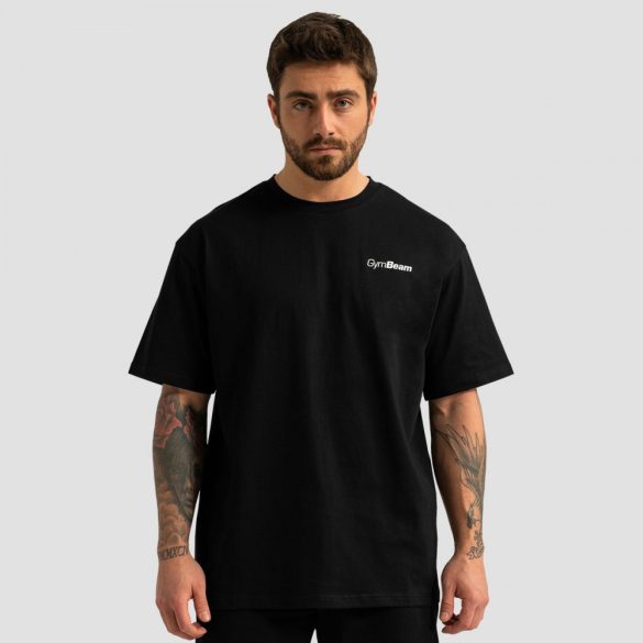 Limitless Oversized pÃ³lÃ³ Black - GymBeam