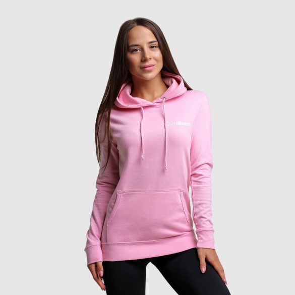 PRO Hoodie Baby Pink női pulóver - GymBeam