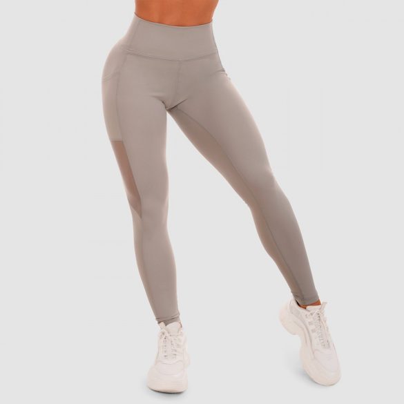 Mesh Panel nÅi leggings Grey - GymBeam