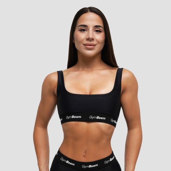 Sporty bikini felső Black - GymBeam