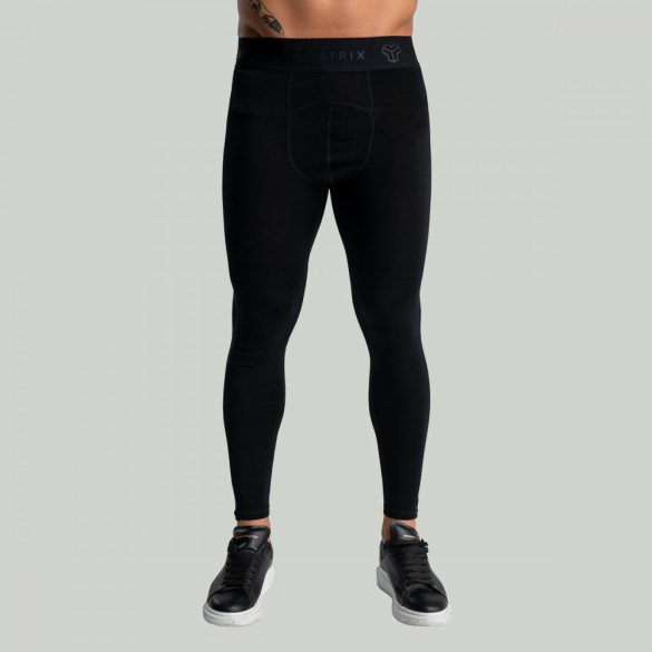 MERINO I férfi leggings Black - STRIX