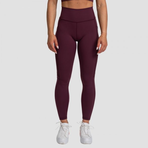 Mesh Panel női leggings Eggplant - GymBeam