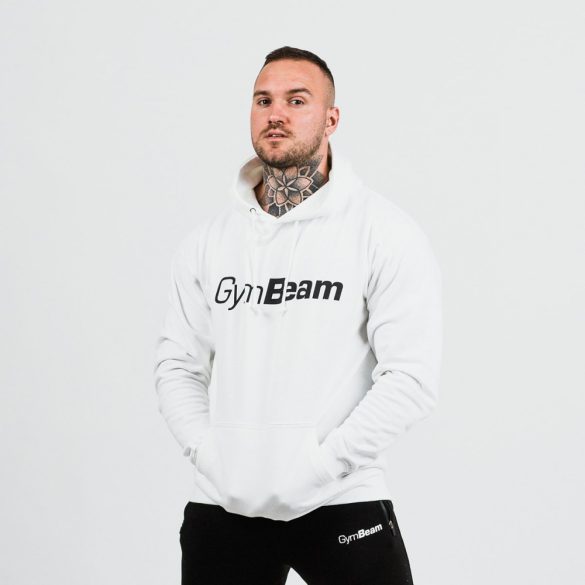 PRO Hoodie White pulóver - GymBeam