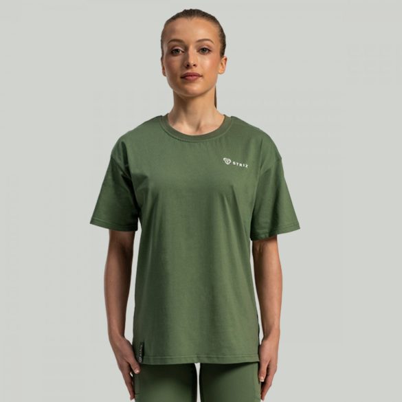 Lunar Oversized női póló Cedar Green - STRIX