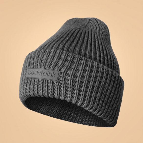 Téli sapka Beanie Silver Black - BeastPink