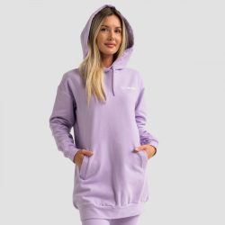 Limitless Longline női kapucnis pulóver Lavender - GymBeam