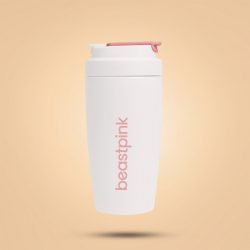 Thermo pohár 500 ml White - BeastPink