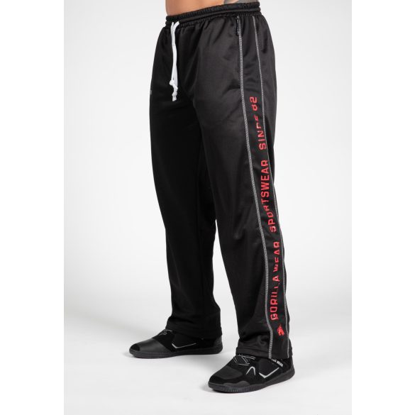 FUNCTIONAL MESH PANTS - BLACK/RED