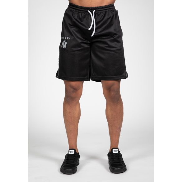 FUNCTIONAL MESH SHORTS - BLACK/WHITE