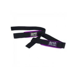 WOMEN'S PADDED LIFTING STRAPS BLACK/PURPLE