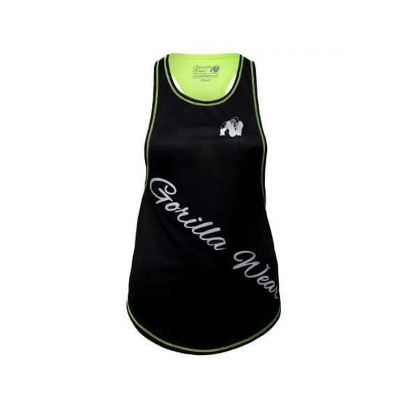 FLORIDA STRINGER TANK TOP - BLACK/NEON LIME