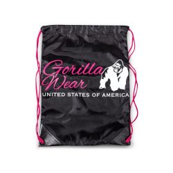 DRAWSTRING BAG - BLACK/PINK