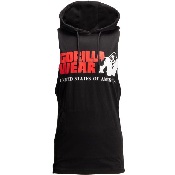 ROGERS HOODED TANK TOP - BLACK