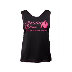 ODESSA CROSS BACK TANK TOP - BLACK/PINK