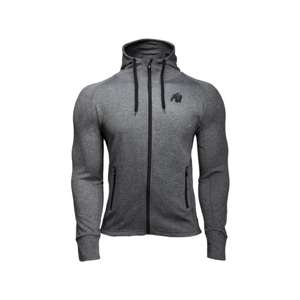 BRIDGEPORT ZIPPED HOODIE - DARK GRAY