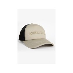 Sharon Ponytail Cap - Beige/Black