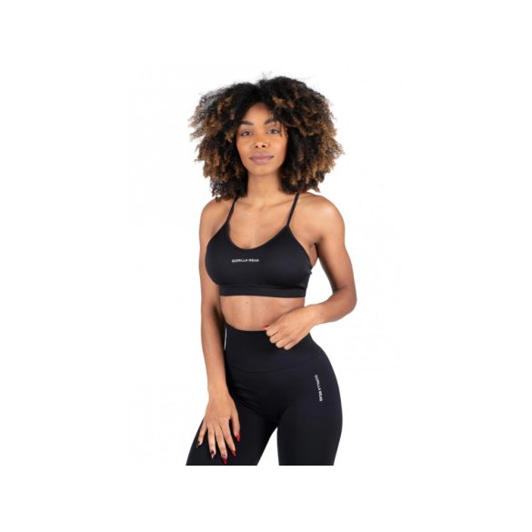 QUINCY SEAMLESS SPORTS BRA - BLACK