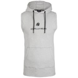 LINCOLN SLEEVELESS HOODIE - GRAY