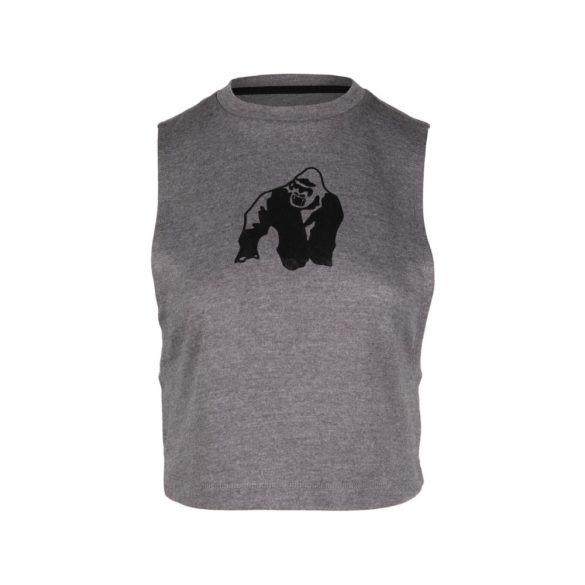 ADDISON DROP ARMHOLE TANK TOP - GRAY