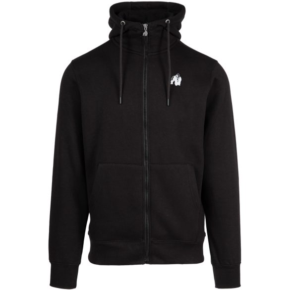 KENNEWICK ZIPPED HOODIE - BLACK