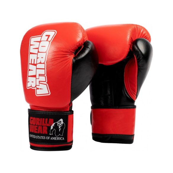 ASHTON PRO BOXING GLOVES - RED/BLACK