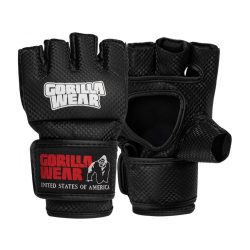 Manton Mma Gloves (with Thumbs) - Black/White