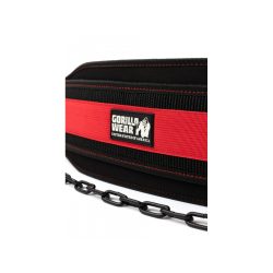 Gorilla Wear Nylon Dip Belt - Black/Red