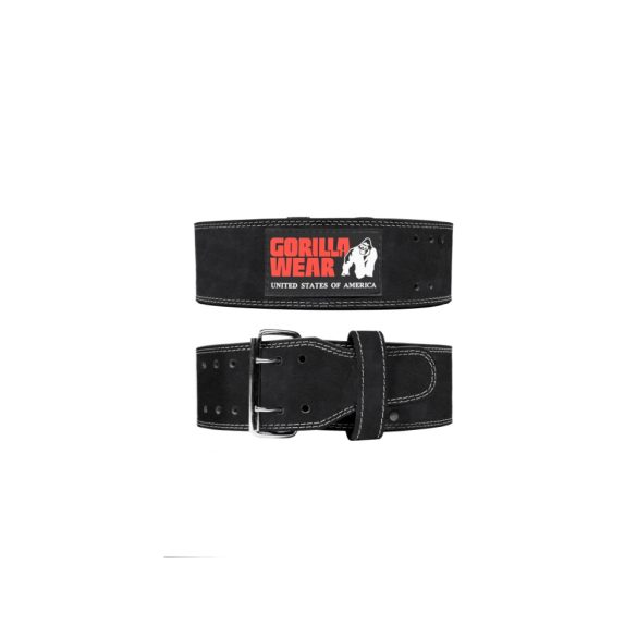 4 Inch Leather Lifting Belt - Black