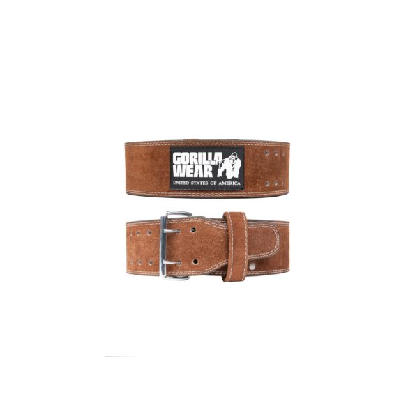 4 Inch Leather Lifting Belt - Brown