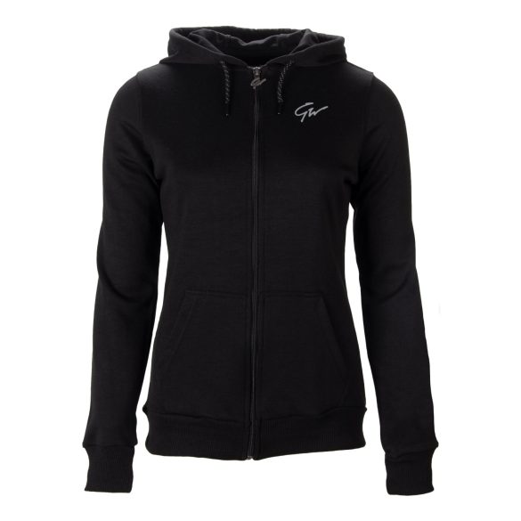 PIXLEY ZIPPED HOODIE - BLACK