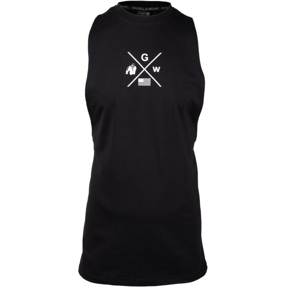 CISCO DROP ARMHOLE TANK TOP - BLACK/WHITE