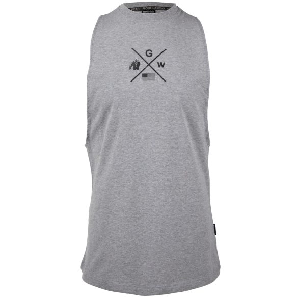 CISCO DROP ARMHOLE TANK TOP - GRAY/BLACK