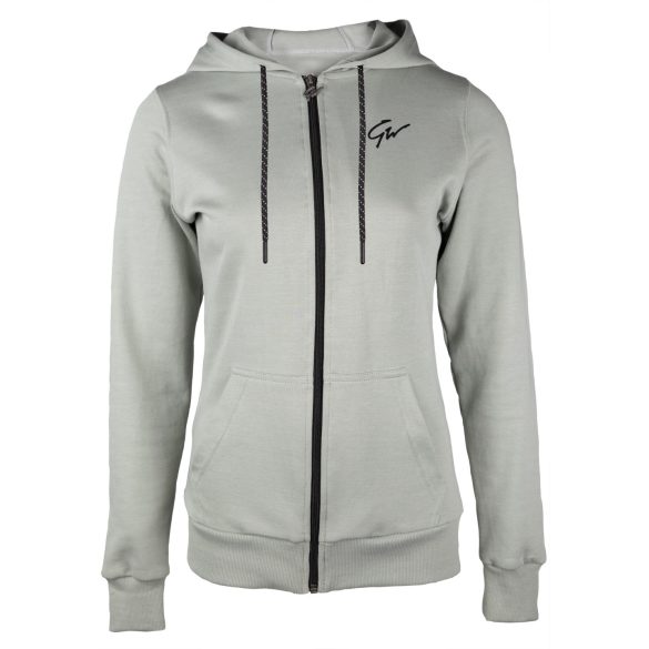 PIXLEY ZIPPED HOODIE - LIGHT GREEN