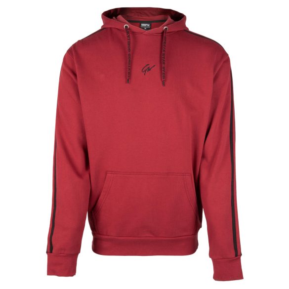 BANKS OVERSIZED HOODIE - BURGUNDY RED/BLACK