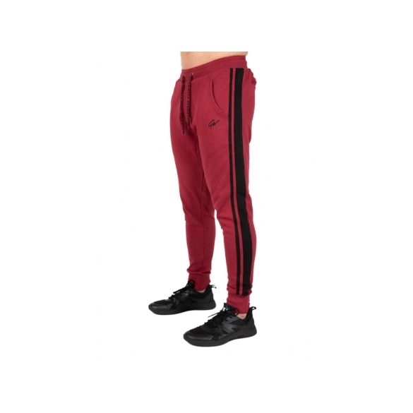 BANKS PANTS - BURGUNDY RED/BLACK