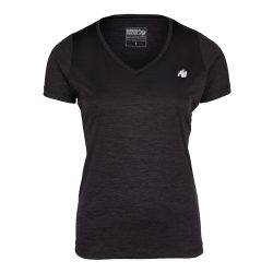 ELMIRA V-NECK T-SHIRT - BLACK