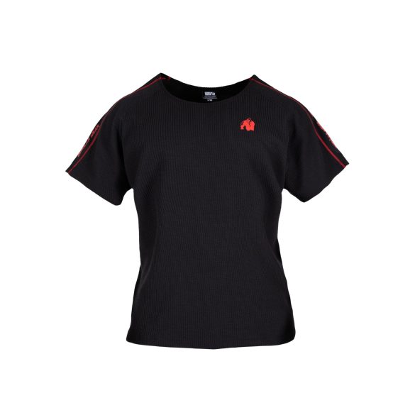 BUFFALO OLD SCHOOL WORKOUT TOP - BLACK/RED