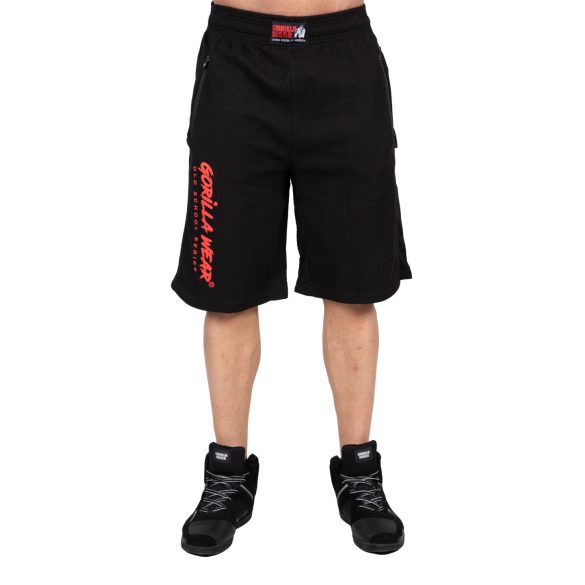 AUGUSTINE OLD SCHOOL SHORTS - BLACK/RED