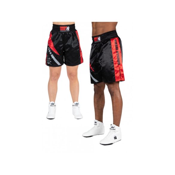 HORNELL BOXING SHORTS - BLACK/RED