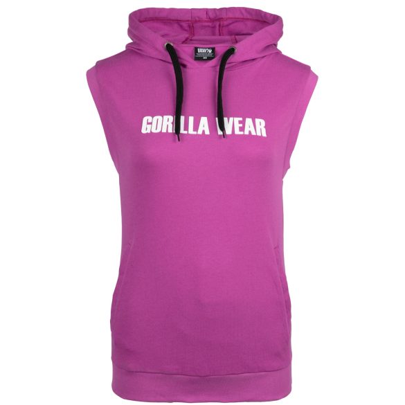 VIRGINIA SLEEVELESS HOODIE - FUSHSIA