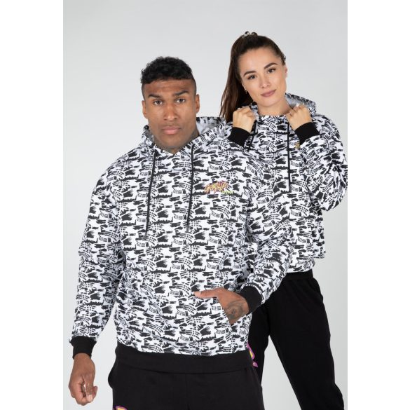 LEGACY OVERSIZED HOODIE - WHITE/BLACK