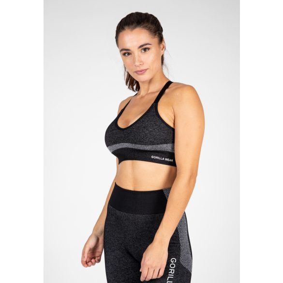 SELAH SEAMLESS SPORTS BRA - BLACK