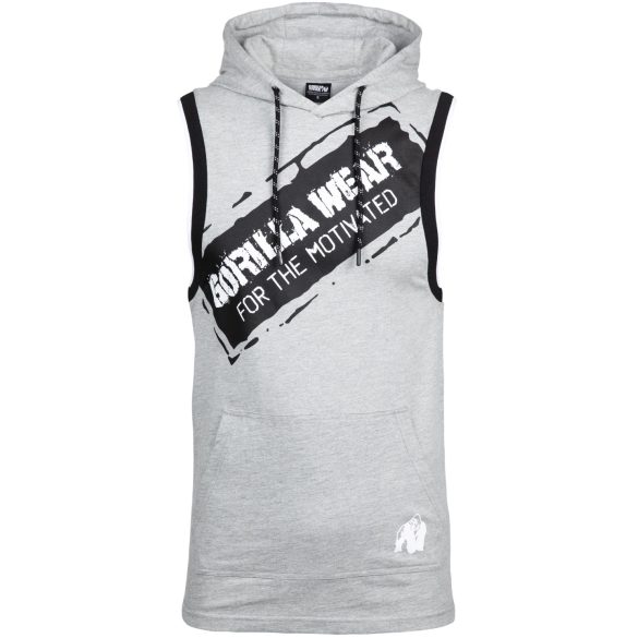 LORETTO HOODED TANK TOP - GRAY MELANGE