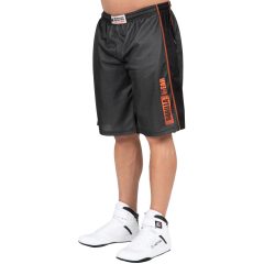 WALLACE MESH SHORTS- GRAY/ORANGE