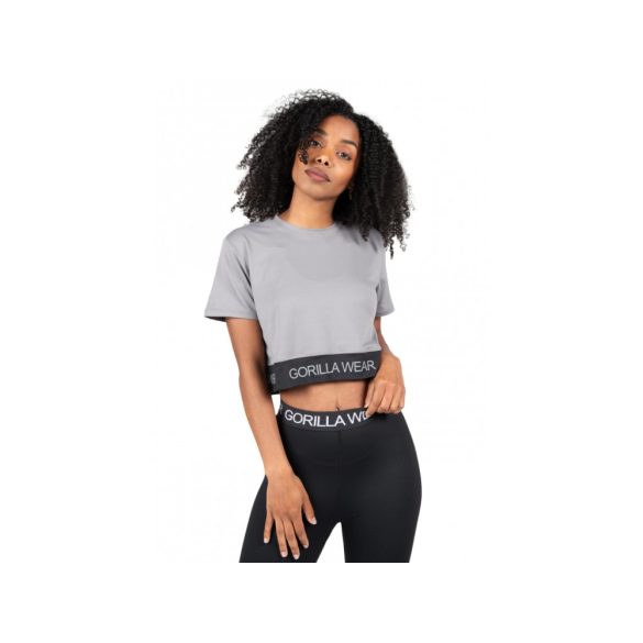 COLBY CROPPED T-SHIRT ECO - GRAY