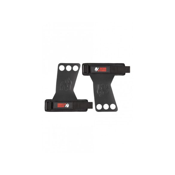 3-hole Carbon Lifting Grips – Black